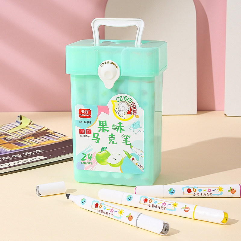 M288 barril fruta sabor marcador 24 colores