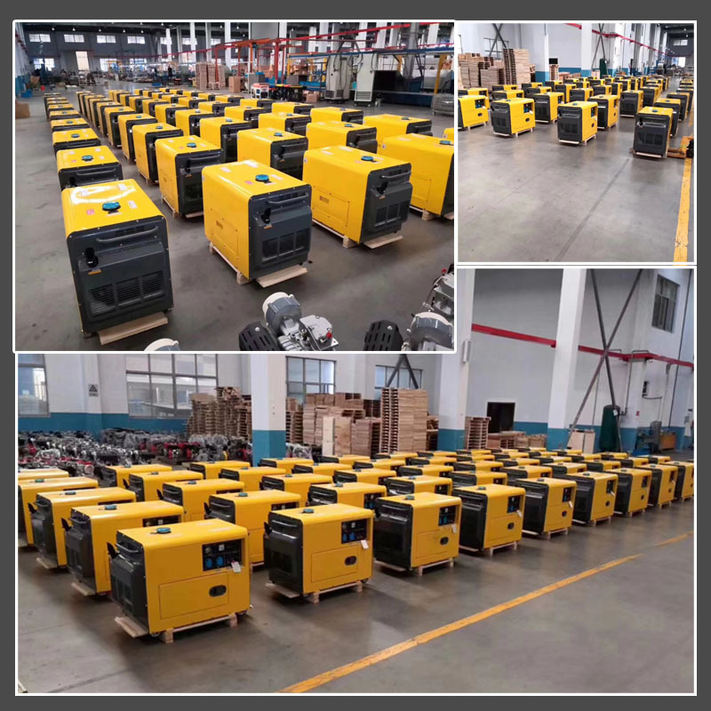 Generador silencioso diesel 10KVA pequeño hogar at un solo cilindro 6 8KW kilovatios móviles trifásicos 380 AC