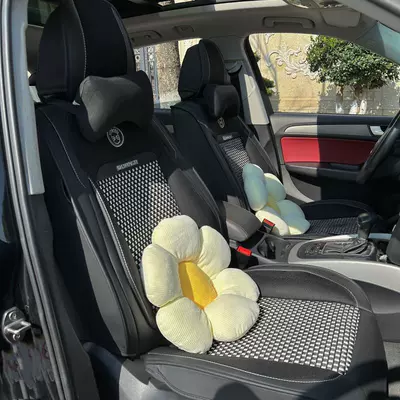 Universal seat cover – net red full surround cushion - legendary-black-flower-edition-five-seat-universal-cushion