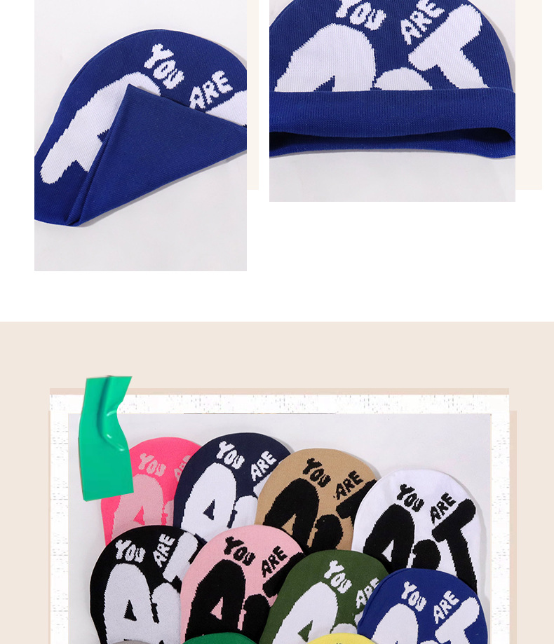 Unisex Multi-color design with casual ART letters single-sided outdoor street trend warmth_voghion.com