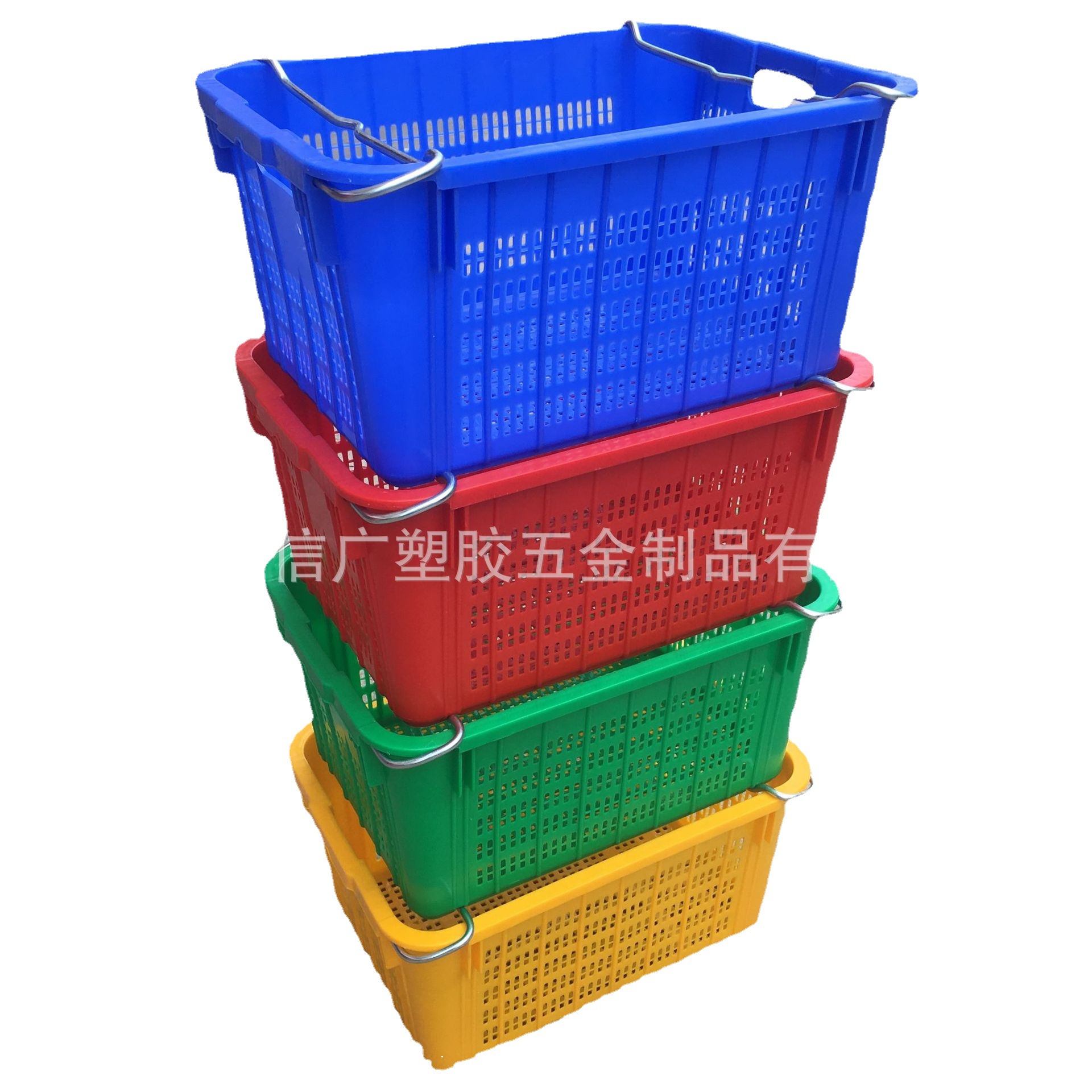 厂家直供各种颜色加厚铁耳菜箩 网眼镂空透气新料塑胶箩