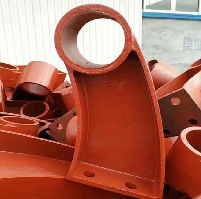 桥梁铸铁护栏支架 牛角护栏防护隔离支座支架 高速路桥梁防护栏