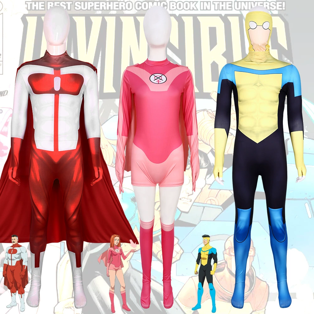 Трансграничный непобедимый молодой человек комбинезон супергерой Марк косплей костюм универсальный человек cos ролевая одежда