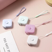 彩色卷尺1.5m迷你方形伸缩皮卷尺现货广告LOGO礼品尺三围尺软尺