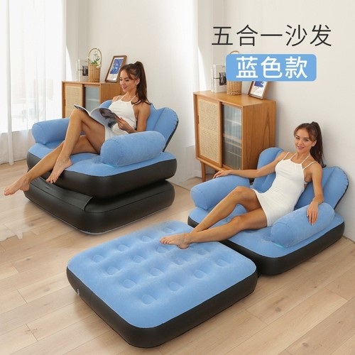 Inflatable sofa chair thickened lazy sofa bedroom home leisure single portable outdoor Internet celebrity sofa bed