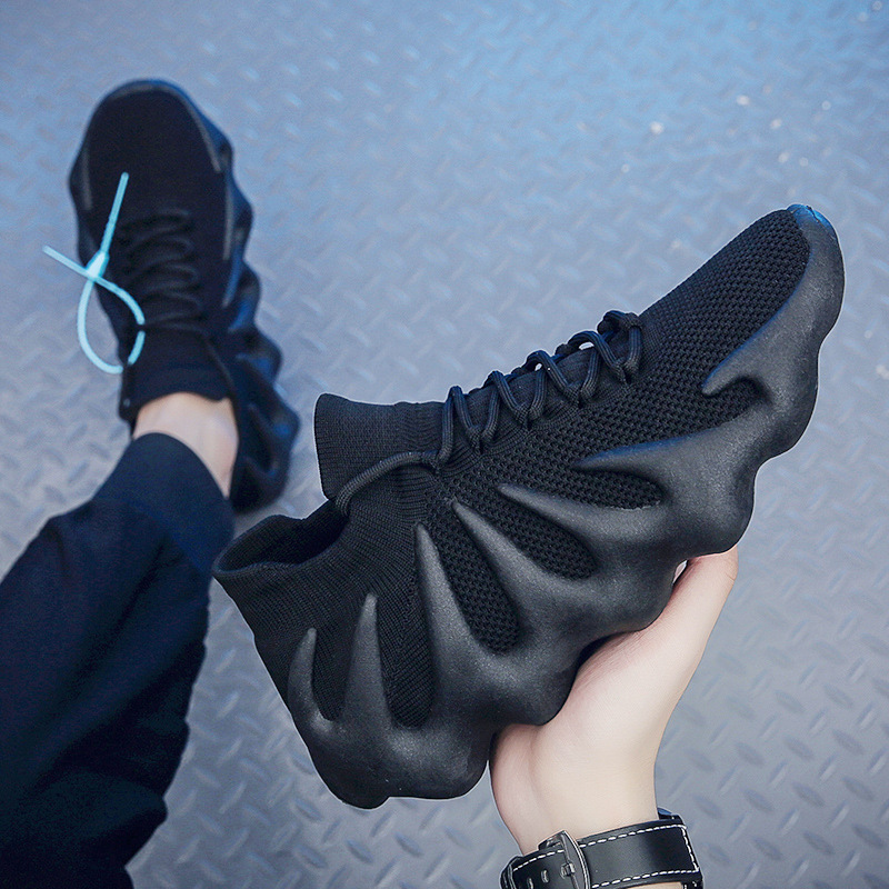 2025 봄과 여름 새로운 Octopus Fly Knitting Shoes 450 남성 신발 메쉬 통기성 커플 스타일 남성 스포츠 및 캐주얼 신발