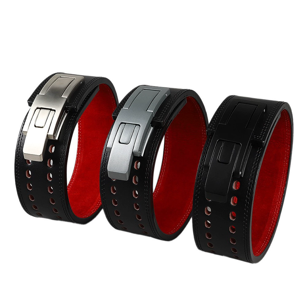 Leather protective sports universal waist belt for gym for men and women