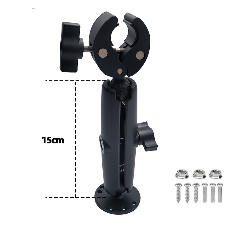 1-Inch Ball Head Marine Mounting Bracket, Aluminum Alloy Base For Speedboats, Quick Release Clamp Universal Joint Accessory
