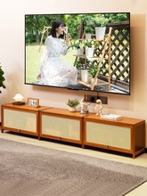 2025新款电视机柜客厅家用茶几组合小户型收纳储物实木落地柜卧室