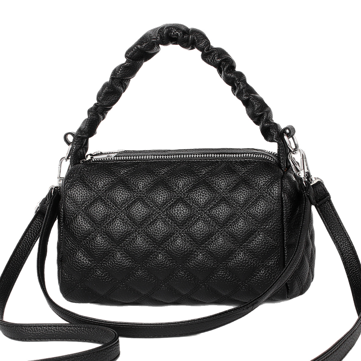 Bolso de moda 2025 nuevo bolso cuadrado pequeño rombo salvaje color sólido bolso de mensajero de un solo hombro simple bags transfronterizos