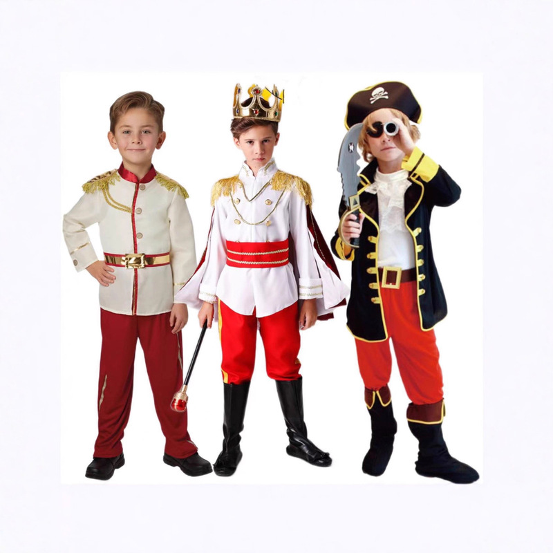 Cross-Border Children's Prince Charming Fairy Tale Costumes Boys Halloween Stage Costumes European and American Fantasy Costumes