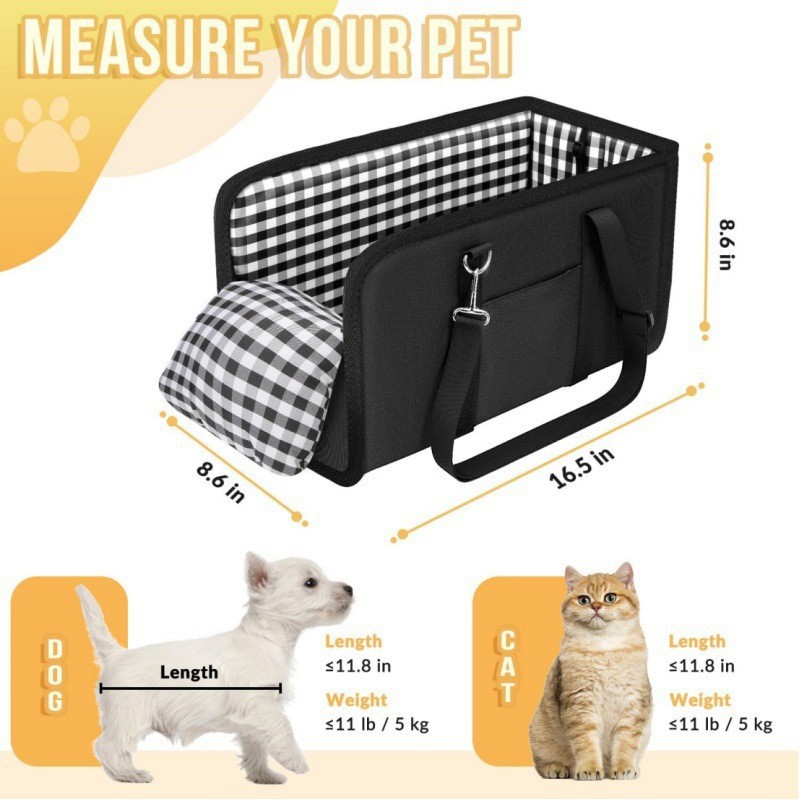 Consola de stock asiento de automóvil para perros reposabrazos portátiles para perros elevados asiento pequeño perro anti-plegable bolsa de mascotas
