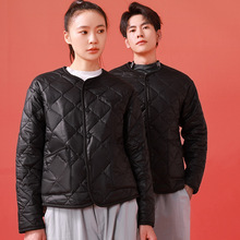 新款短款冬季保暖外套男女同款100%羊毛情侣款冬装休闲百搭内胆子
