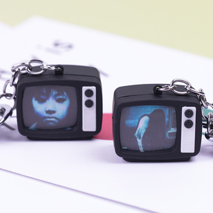 Cartoon TV, keychain, cute bag, accessory