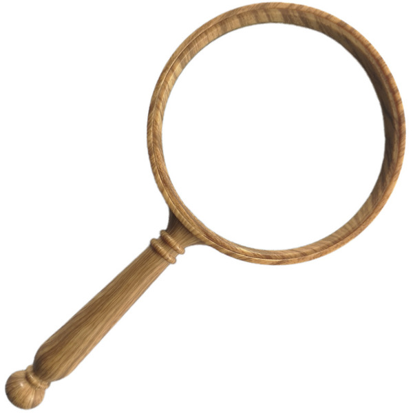 Glass harmless magnifying glass