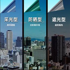 日焼け止め断熱太陽膜覗き見防止シール建築膜光防止単方向バルコニー窓家庭用ガラス膜