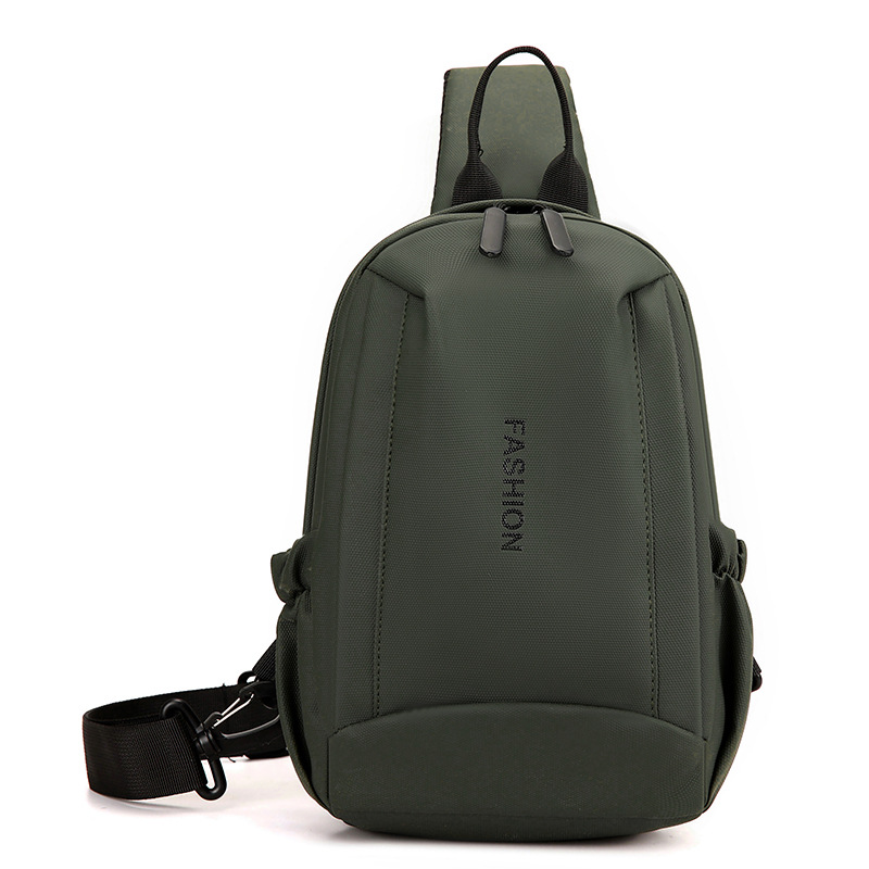 Bolso de pecho multifuncional para hombres, gran capacidad simple y ligera, película de envoltura de hombro, ocio, multifuncional, mochila de viaje al por mayor.