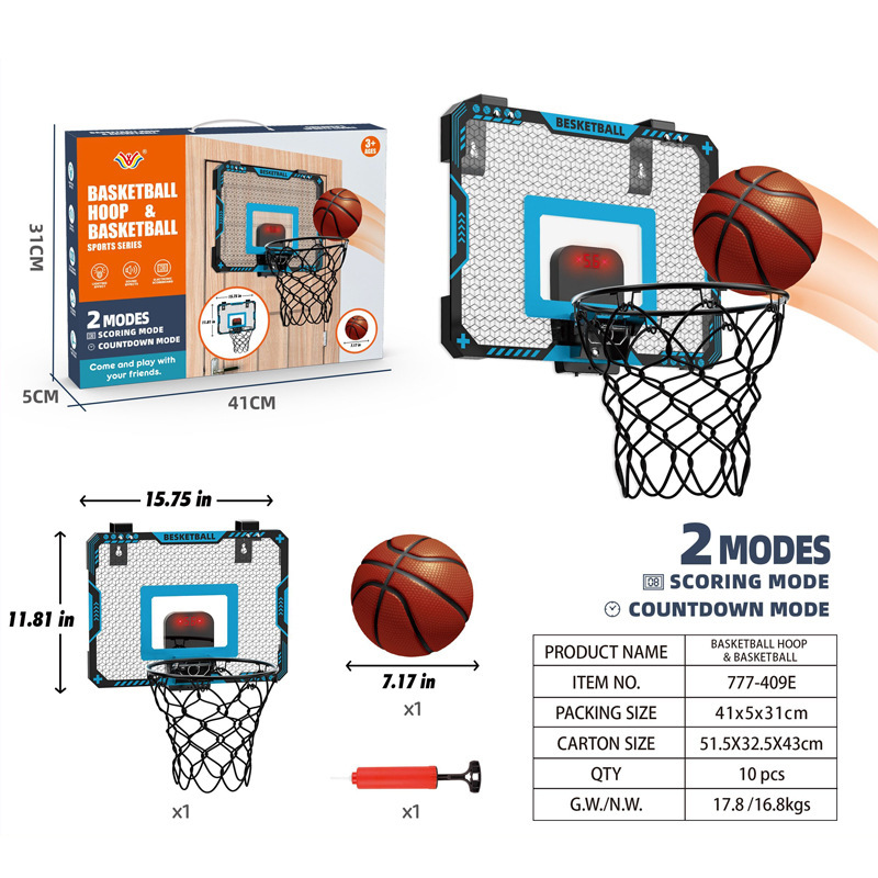 Cross-border Amazon Children's Foldable Scoring Dunk Punch-free Wall-mounted Basketball Frame Indoor and Outdoor Boys Toys