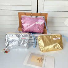 春夏新款爆闪零钱包时尚高颜值外出手拿包女便携大容量化妆收纳包