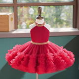 Розовое милое детское осеннее платье, наряд маленькой принцессы, А-силуэт