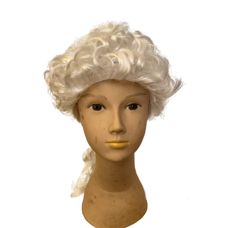 Manufactor Direct selling Gentleman Judge Lawyer Wig Dance party Supplies Duke Lawyer Wig Male
