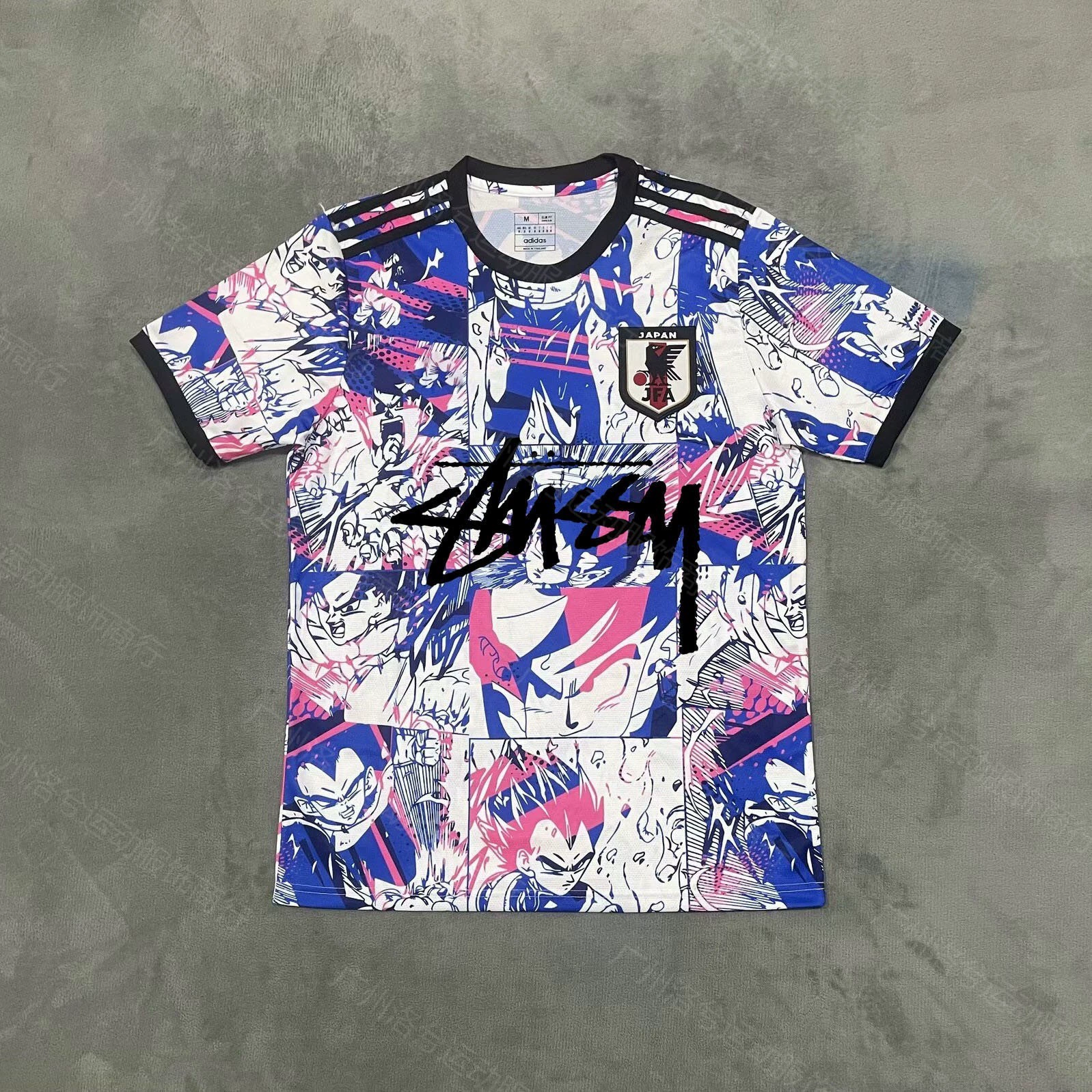 Футболка Stussy Stussy с подписью, Аргентина, Интер, Бразилия, Италия, Фламенго, короткие рукава