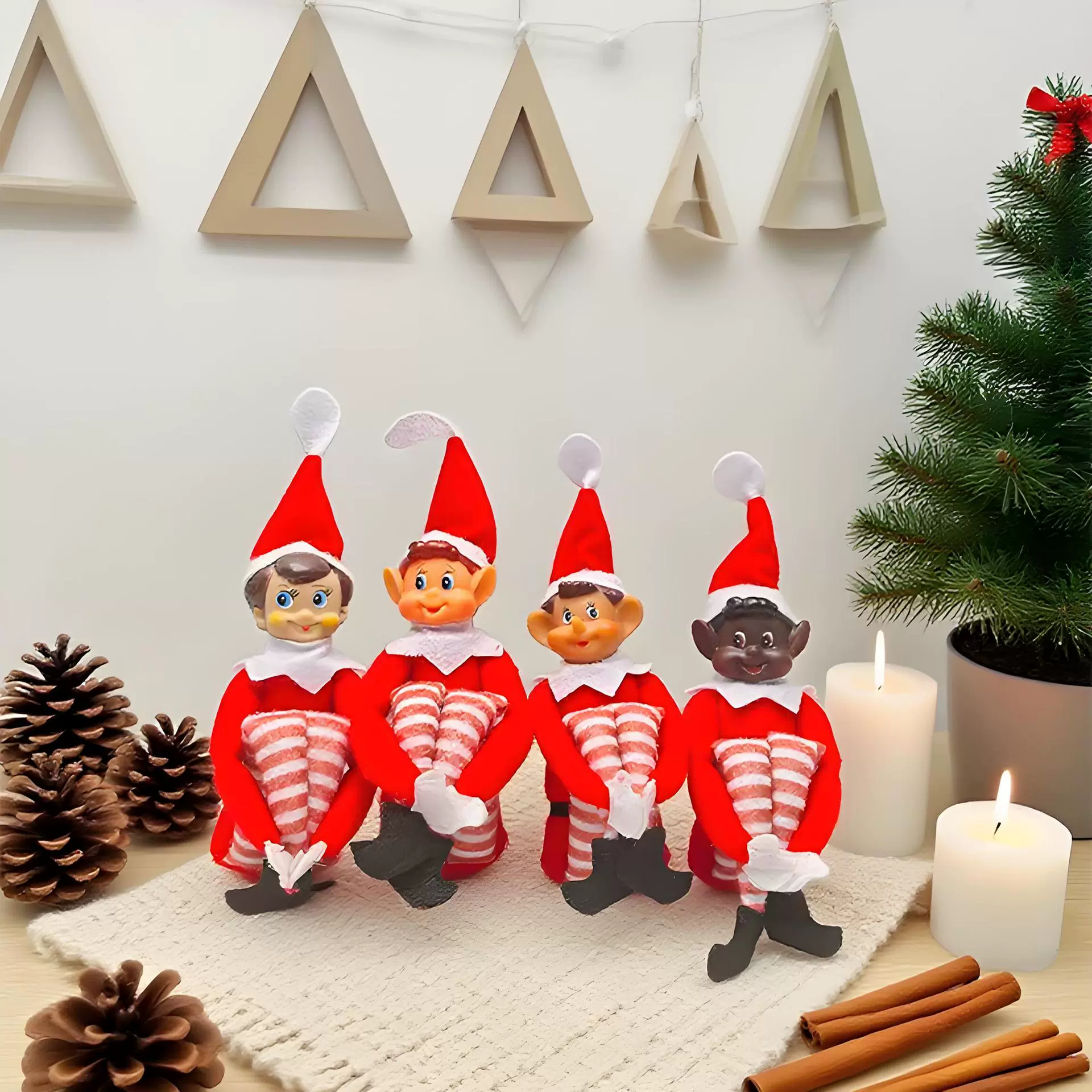 外贸爆款圣诞节精灵娃娃Christmas Elf doll饰品新品圣诞精灵玩偶