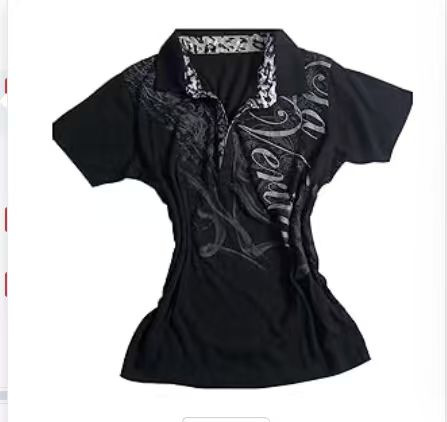 Y2K Millennium Style Leopard Print Collared Short-Sleeve Polo Shirt Retro Vine Letter Print Slim Fit Hot Girl Top