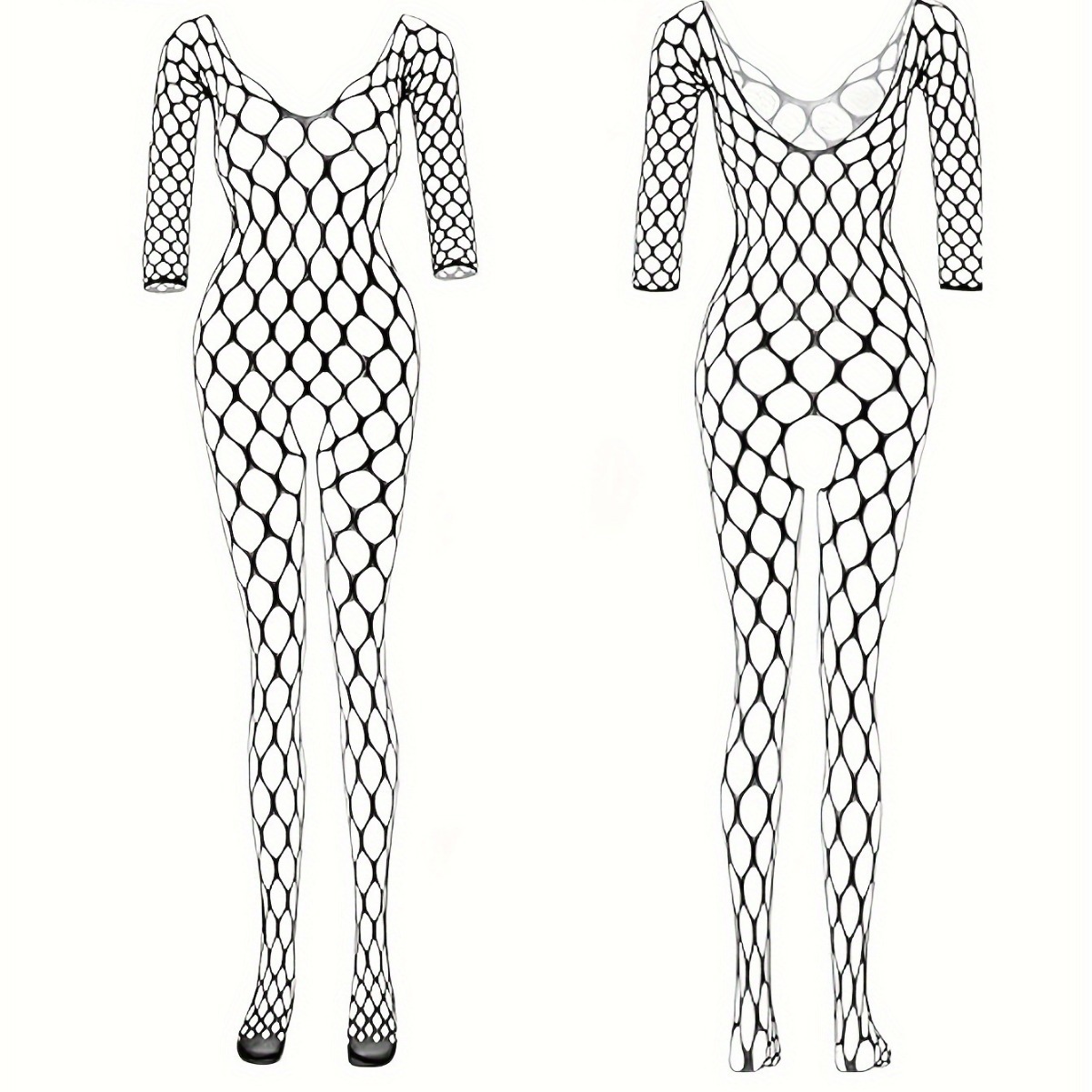 Lencería sexy transfronteriza Benqian, body sexy de una pieza con malla transparente y aberturas, uniforme seductor ajustado para parejas 8948 image 7