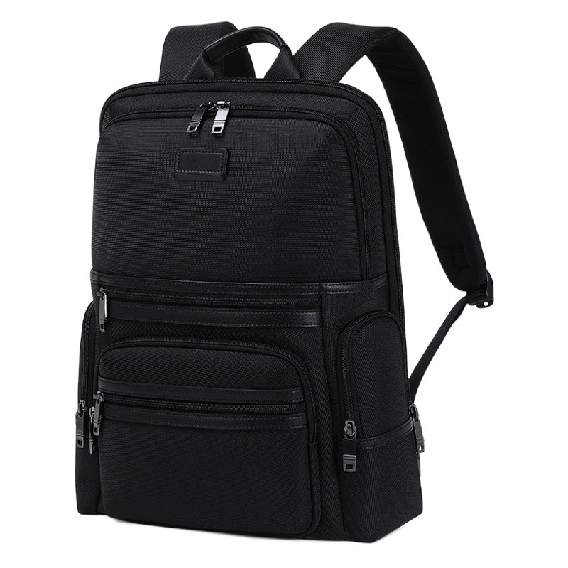 Cross-border high-end business backpack men's flat backpack men's large capacity travel computer backpack