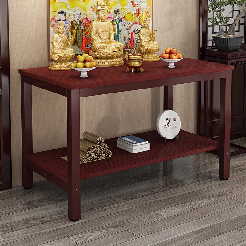 Home-Use Economical Guanyin Bodhisattva Altar Guan Gong Worship Table Buddhist Shrine Offering Table Deity Table