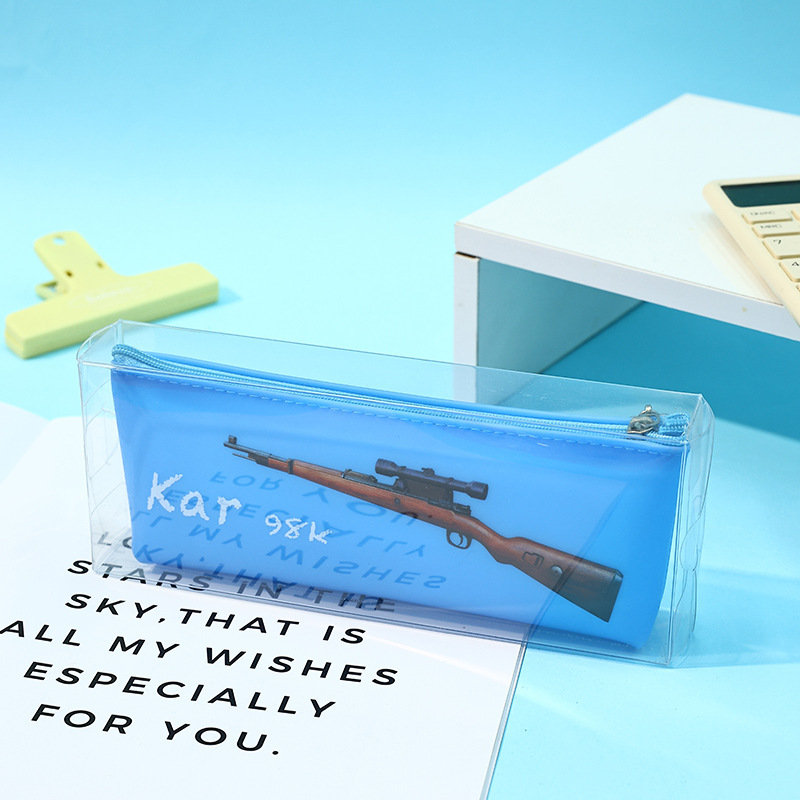 Estuche para lápices impermeable de una sola capa hexagonal, caja de papelería para niños de élite pacífica, caja de lápices de gran capacidad para estudiantes simples