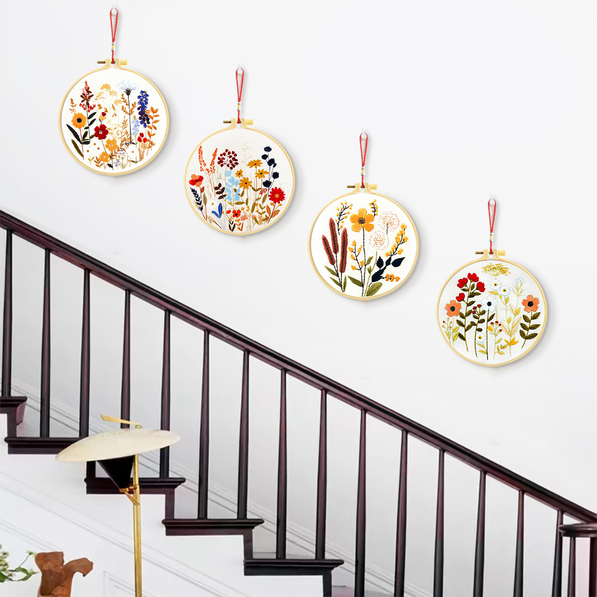 Mona Lisa bordado real flores y plantas colección nueva simulación de estilo chino bordado decoración bordado a mano