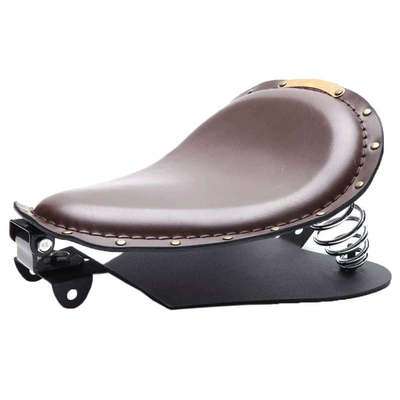 Iron Horse 400 universal retro | Motorcycle cushion - copper-rivet-brown-4-cushion-with-iron-plate