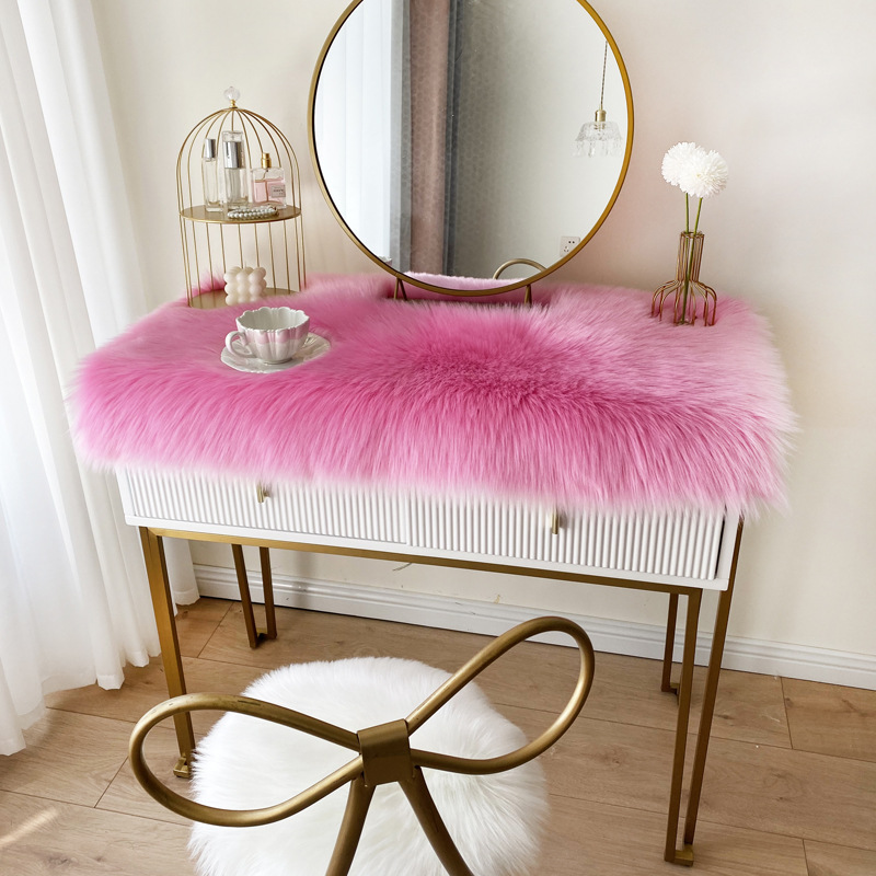 Car Carpet, 木馨居 Mat Bedside Table - pink-4040cm-square