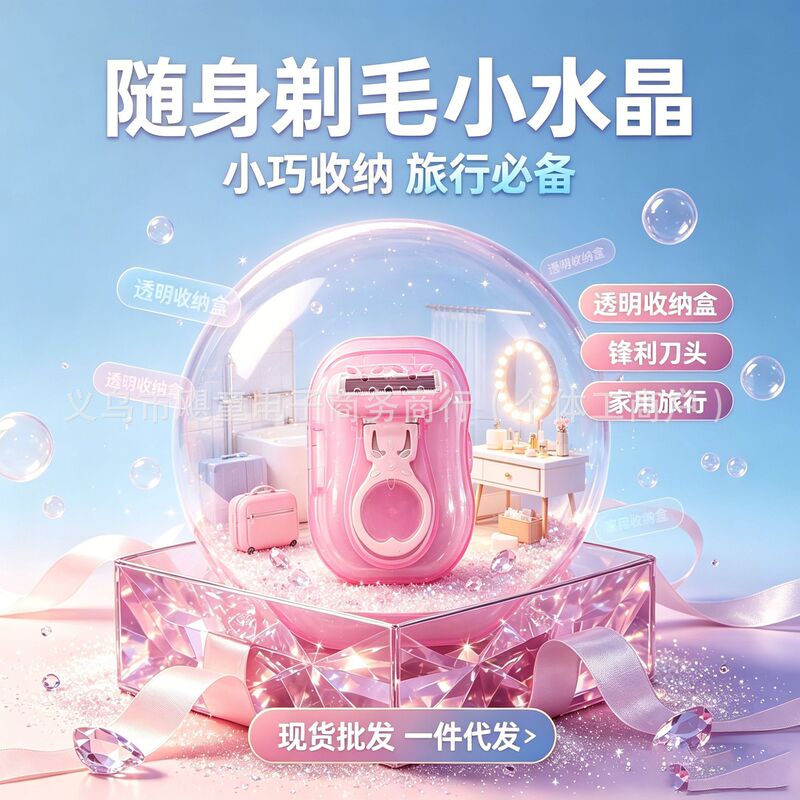 Women's five-blade razor, ultra-thin, sharp, safe, anti-scratch, for private area care and hair removal, exclusively for women