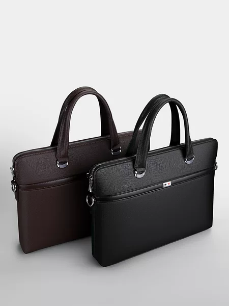 Men's briefcase portable 14 inch computer bag handbag men's horizontal business office bag manufacturers wholesale hand bag
