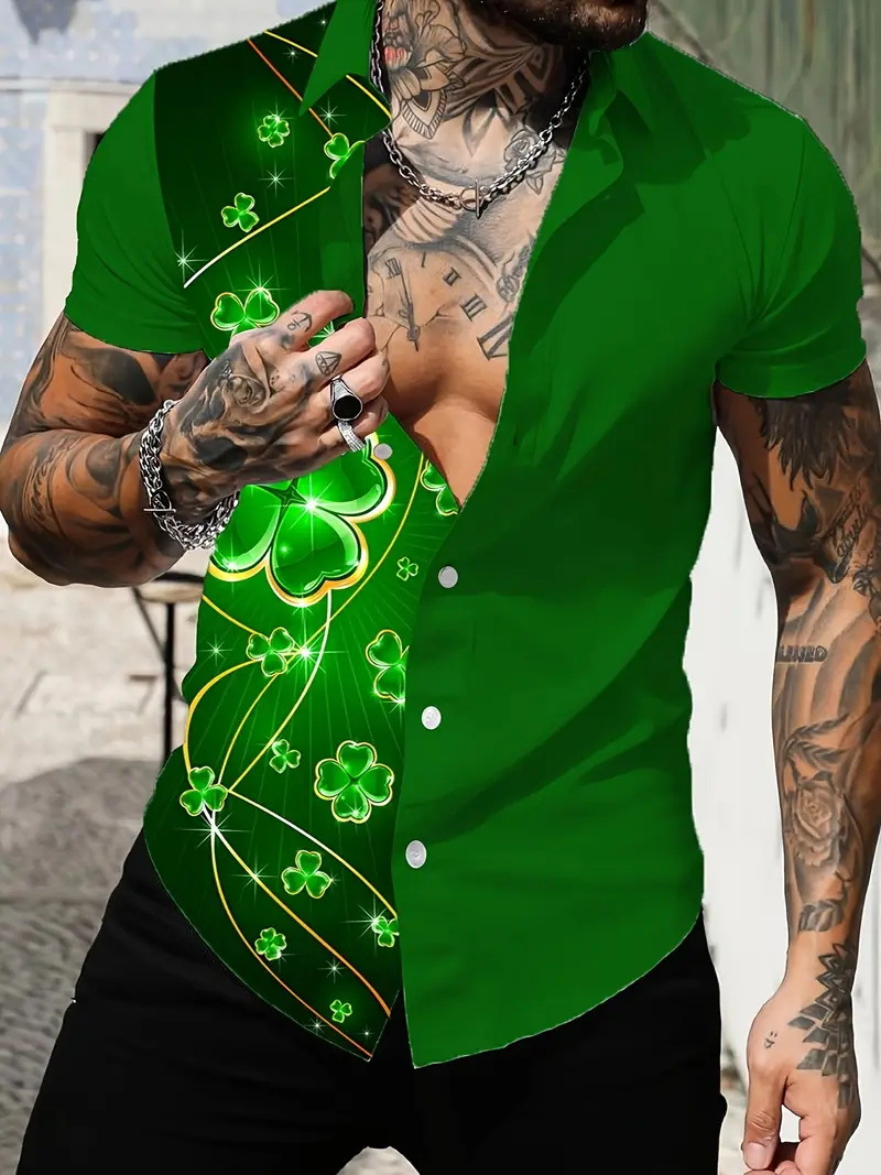 2024 verano nuevos hombres jóvenes vitalidad estilo universitario tendencia camisa de manga corta casual diaria coreana MB1