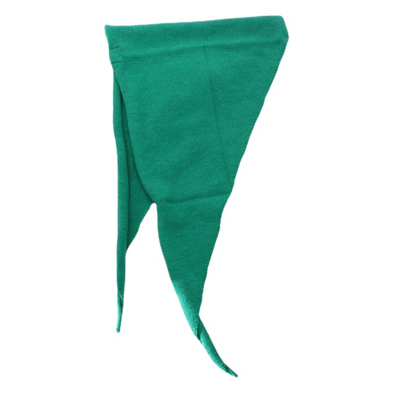 Autumn and Winter New Wool Knitted Triangle Scarf Women's Korean Dongdaemun Solid Color Warm Outer Decorative Shawl