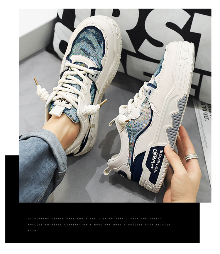 Atmungsaktive Herrenschuhe für den Sommer, vielseitig einsetzbar für Studenten, Sport, hohe Sohlen, lässig, kleine weiße, China-Chic-Boardschuhe,_voghion.com