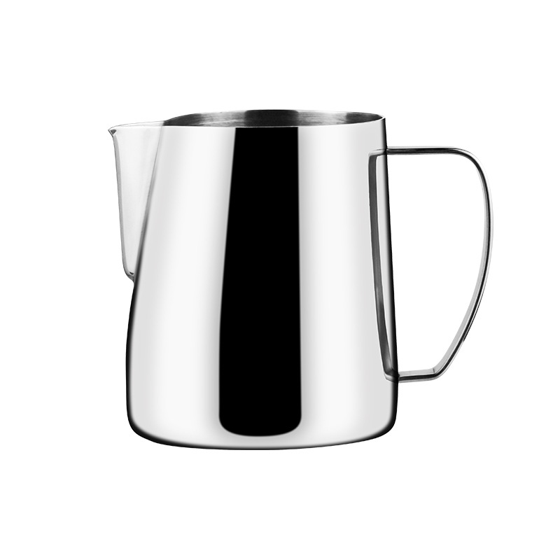 Nibu café flor taza 304 Acero inoxidable engrosada en relieve boca puntiaguda flor olla italiana leche burbuja taza 450 700ml