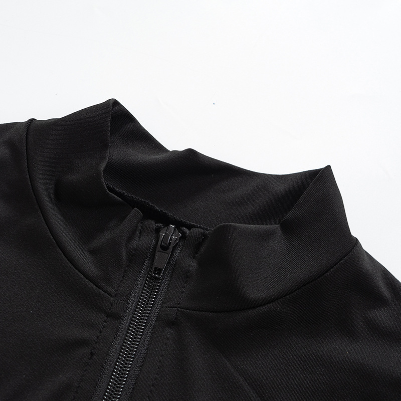 Fashion Color Block Spandex Polyester Full Length Contrast Binding Jumpsuits