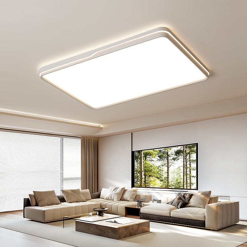 Iluminación Qiaozhi lámpara de sala de estar sencilla luz principal de atmósfera moderna lámpara de techo 2026 nueva lámpara para toda la casa combinación de paquetes