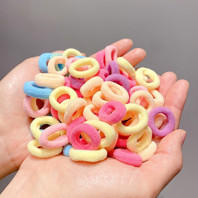 La banda de goma del pelo de la banda del lazo del pelo de los niños lindos de la cuerda del pelo del caramelo no duele el Pelo elástico buena cuerda del pelo tocado de la niña
