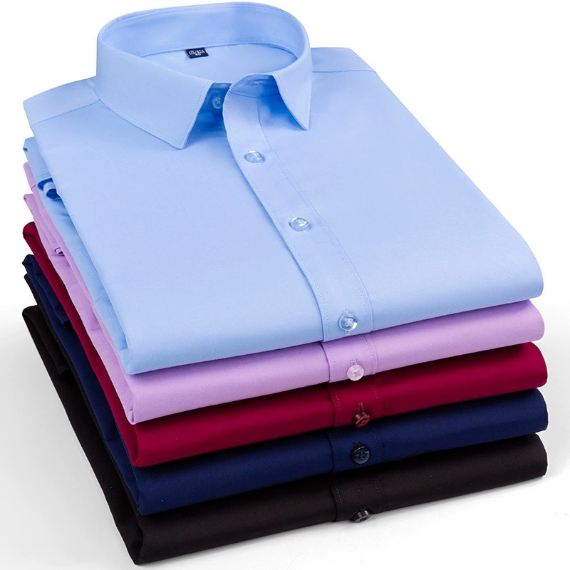 Новая ультратонкая рубашка из бамбукового волокна с короткими рукавами, мужская белая рубашка, профессиональная деловая официальная одежда, летняя тонкая мужская одежда