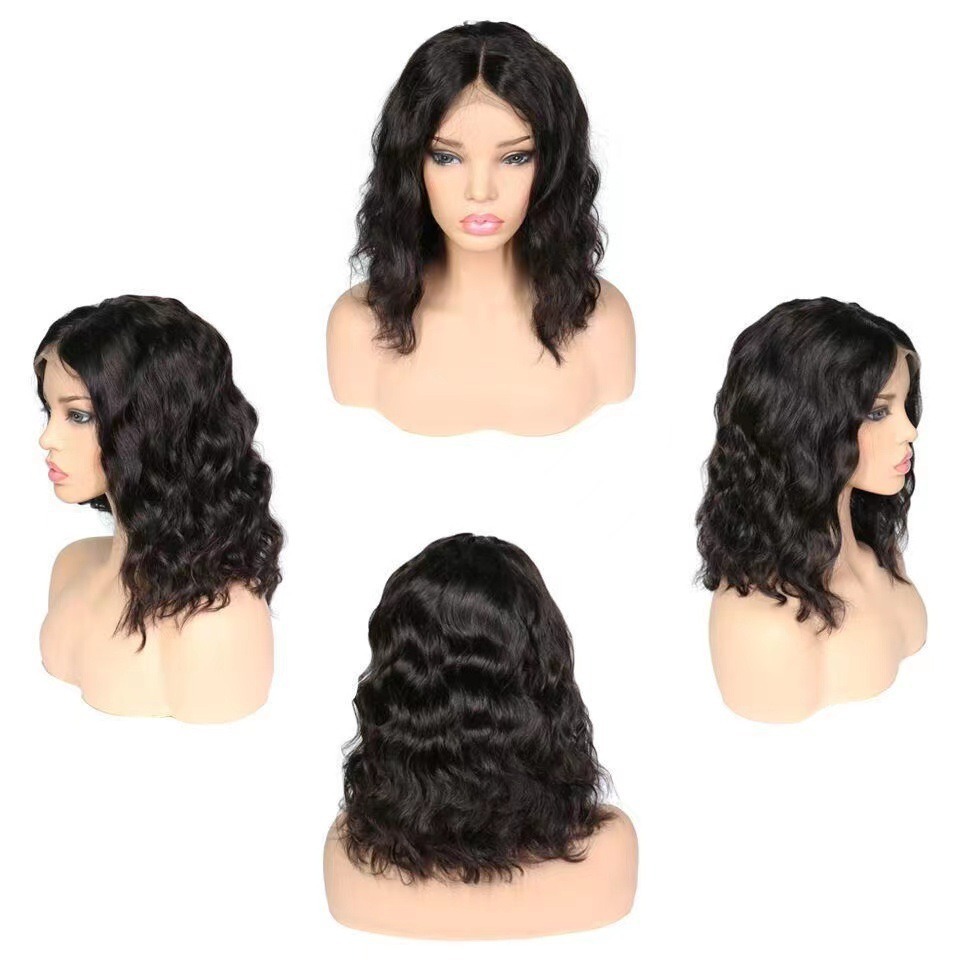 Perruque courte bouclée style afro, permanente effet maïs, extensions de cheveux courts bouclés pour femmes_voghion.com