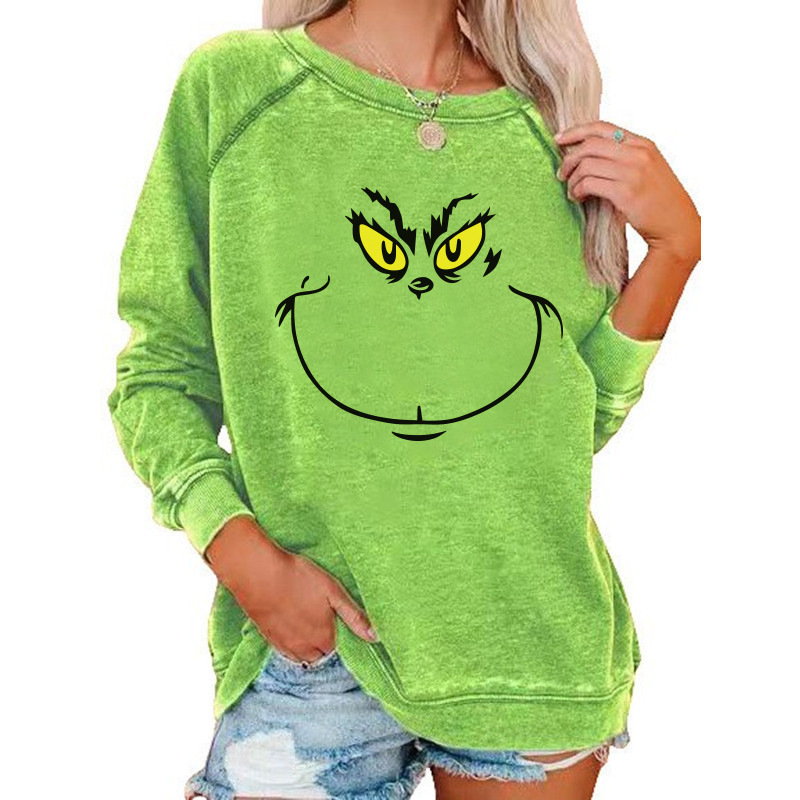 Amazon InDepenDent Station Christmas Grimmick Women's Top 3D Cartoon Cute Horn Sleeve RounD Neck Sweatshirt for Women Amazon InDepenDent Station Christmas Grimmick Women's Top 3D Cartoon Cute Horn Sleeve RounD Neck Sweatshirt for Women