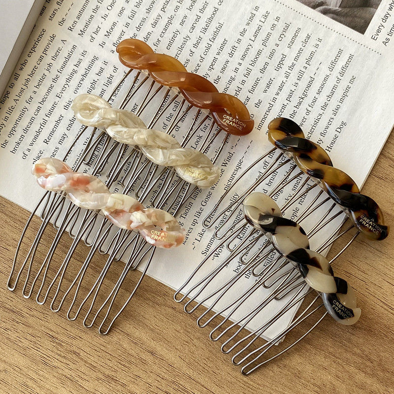 French Bangs South Korea FRANCE Princess Hair Comb Side Hair Pie Hair Clip Hair Ball Head Decoration