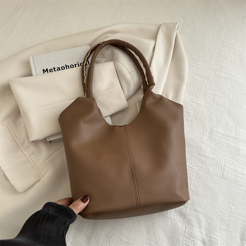 Bolsa de cesta de verduras portátil para mujeres 2024 nueva moda coreana nicho bolso de transporte de gran capacidad bolso de brazo