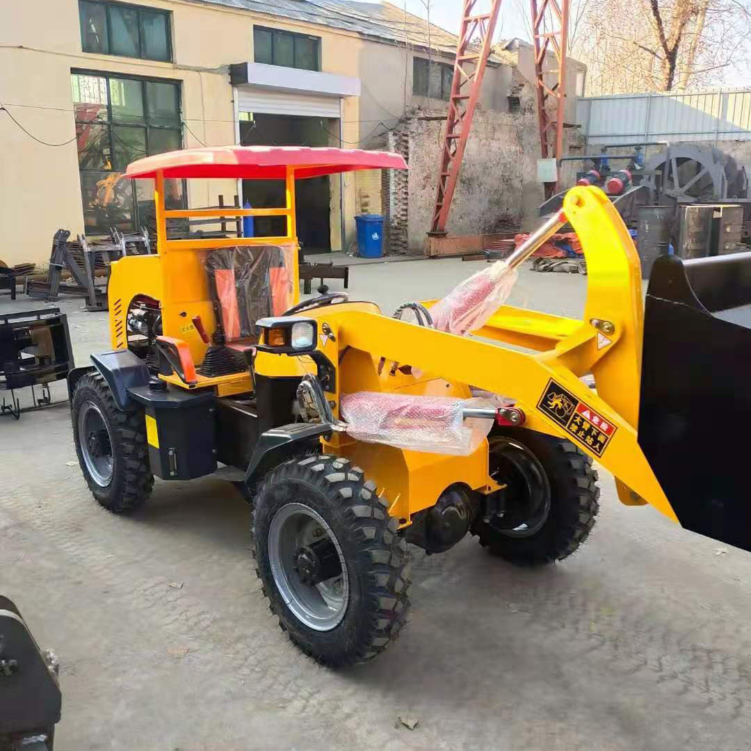 厂家现货电动四驱小型建筑工地装载机牧场养殖矿砂石铲车